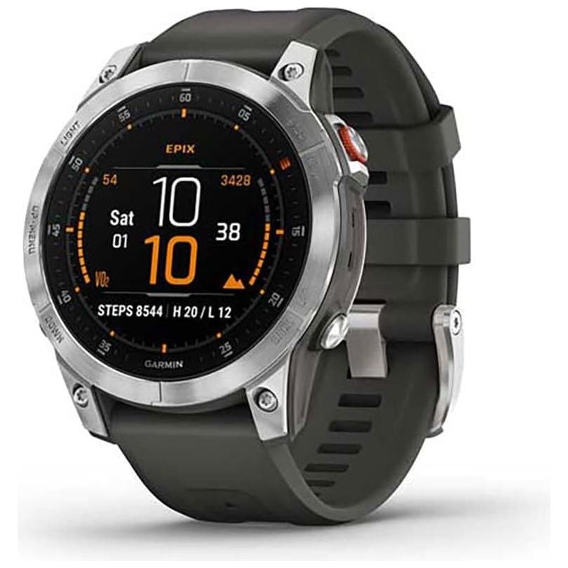 Garmin Epix 2 Silicone Strap Smart Watch - Slate