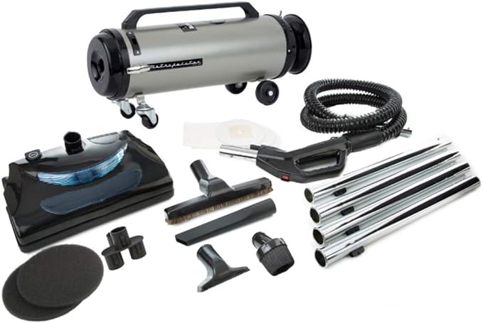 Metrovac PROFESSIONAL EVOLUTION W/ ELECTRIC POWER NOZZLE COMPACT CANISTER VAC