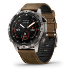 Garmin MARQ Adventurer Gen 2 - 46mm Titanium Case, Brown Hybrid Strap Watch