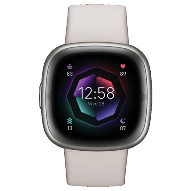 Fitbit Sense 2 Smart Watch - Lunar White/Platinum