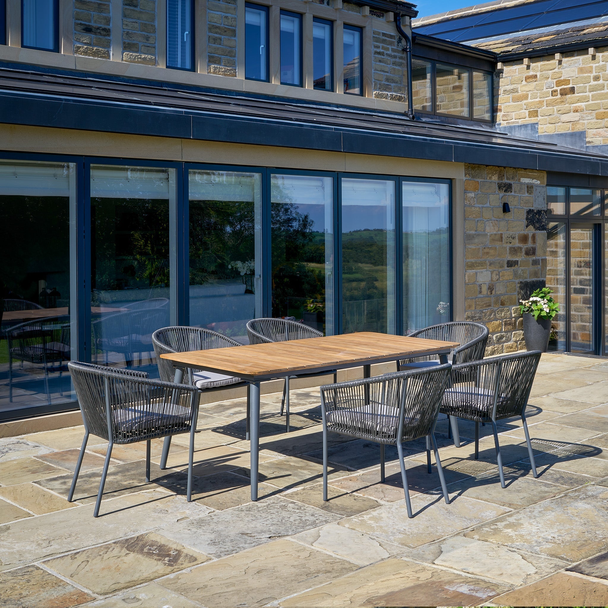 Pacific Lifestyle - Reims Dining Set in Grey