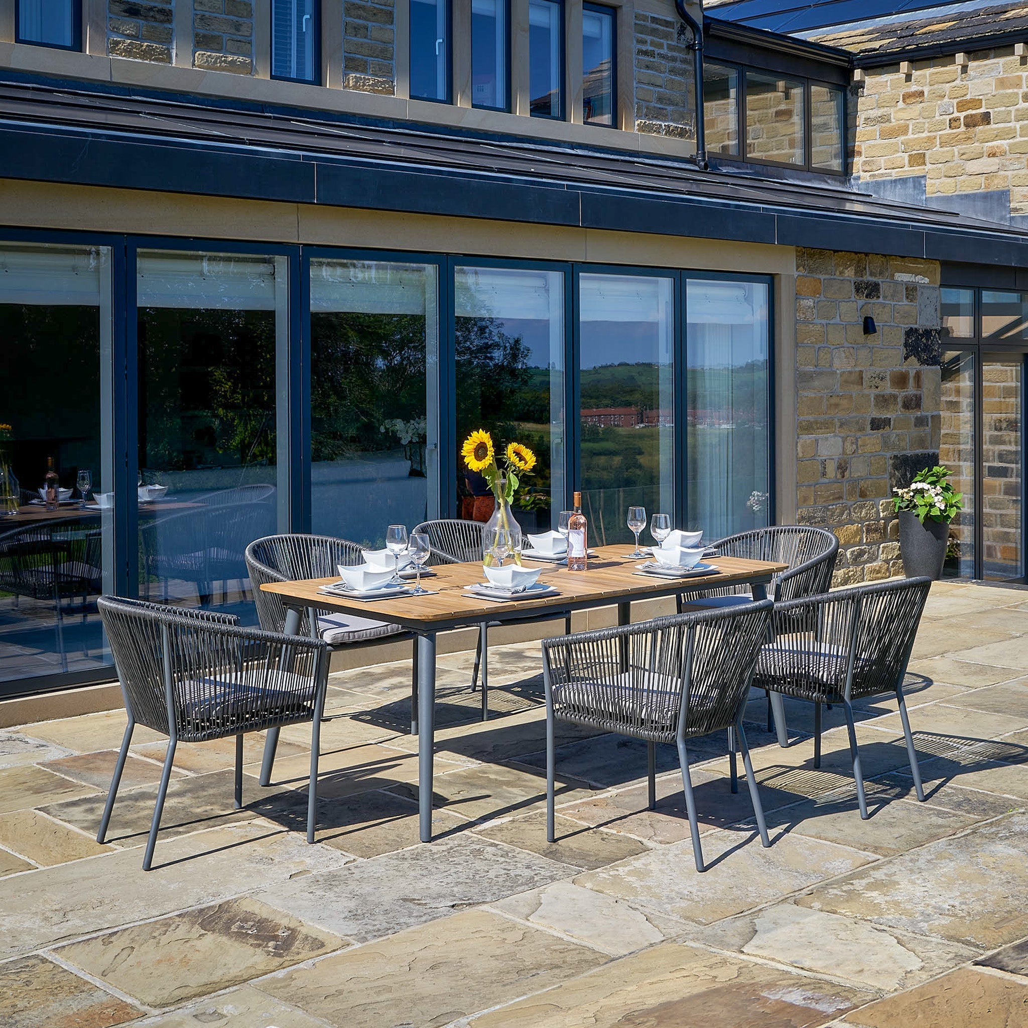 Pacific Lifestyle - Reims Dining Set in Grey