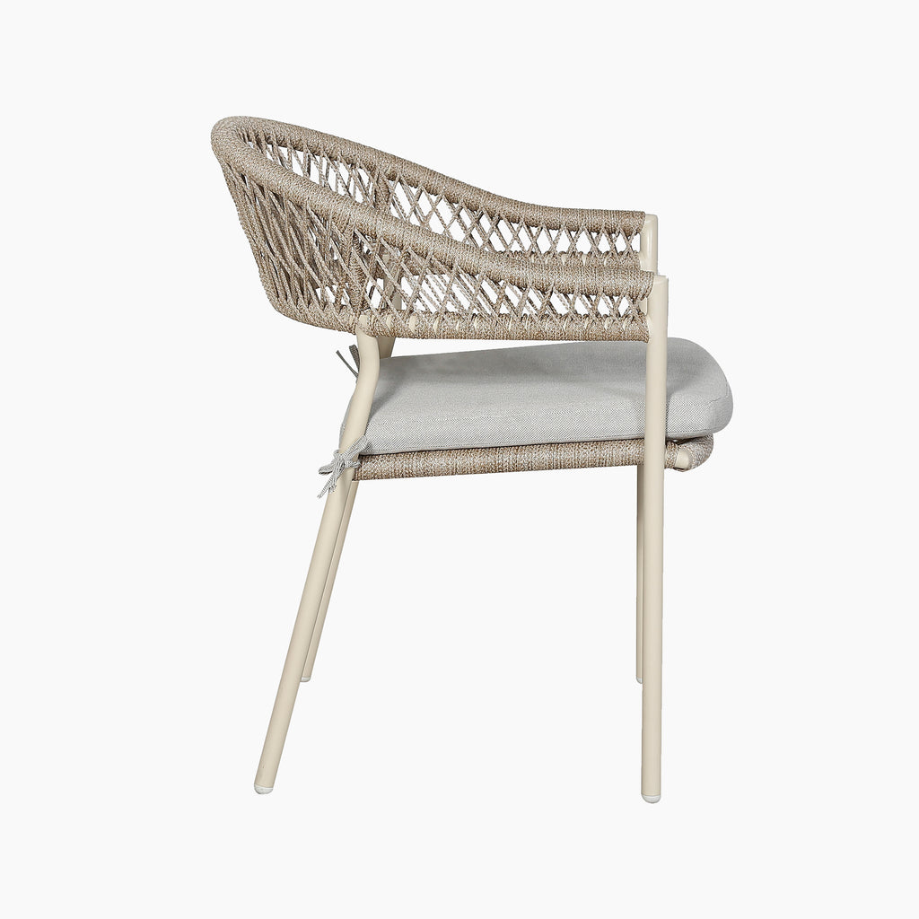 Pacific Lifestyle - Osaka 6 Seat Dining Set in Latte