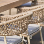 Pacific Lifestyle - Osaka 6 Seat Dining Set in Latte