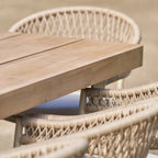 Pacific Lifestyle - Osaka 6 Seat Dining Set in Latte