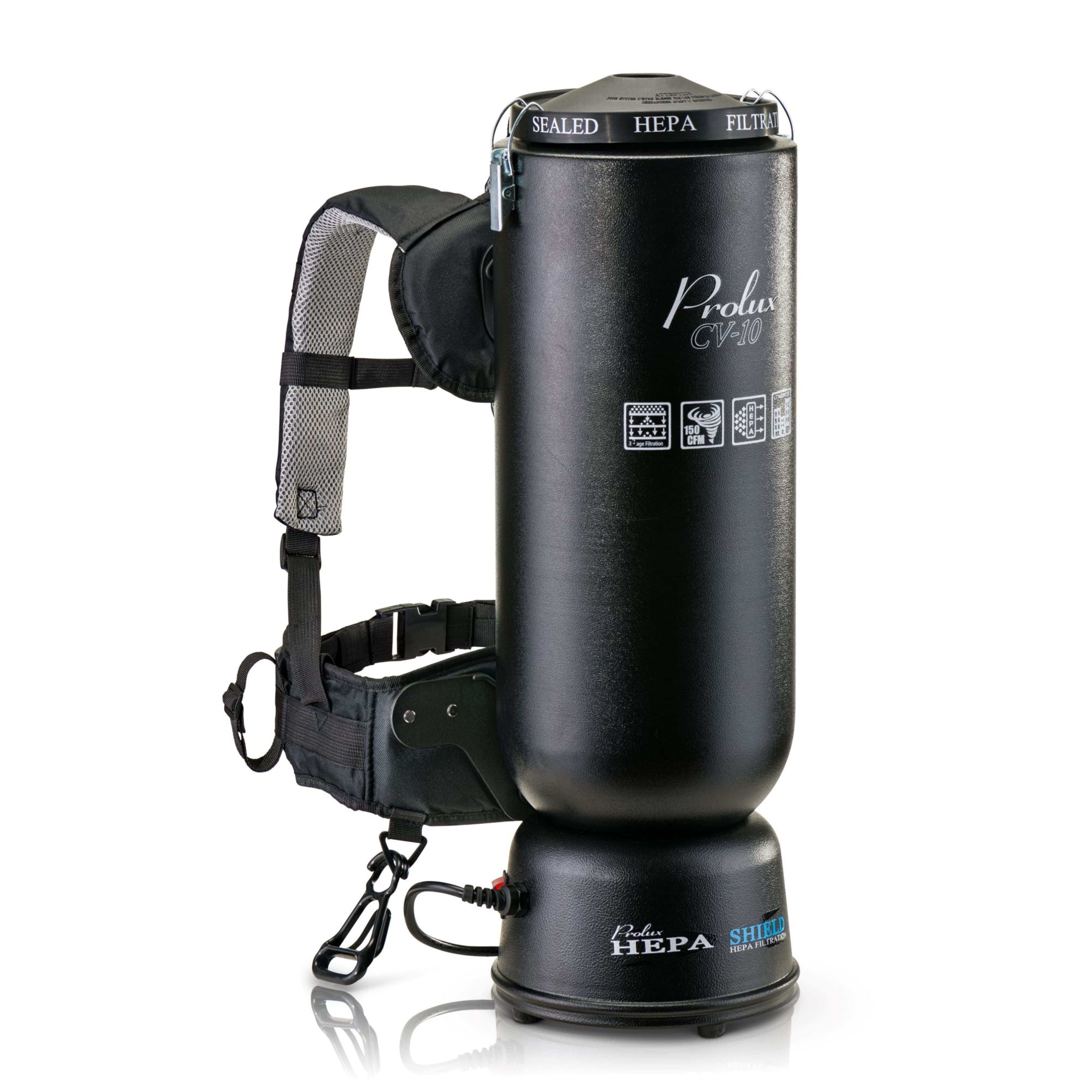 Powerful Lightweight Prolux PLC10 10qt Backpack Vacuum w/ 1 1/2" Tool Kit and 5 YR Warranty