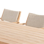 Noah 6 Seat Rectangular Dining Set in Volga Grey