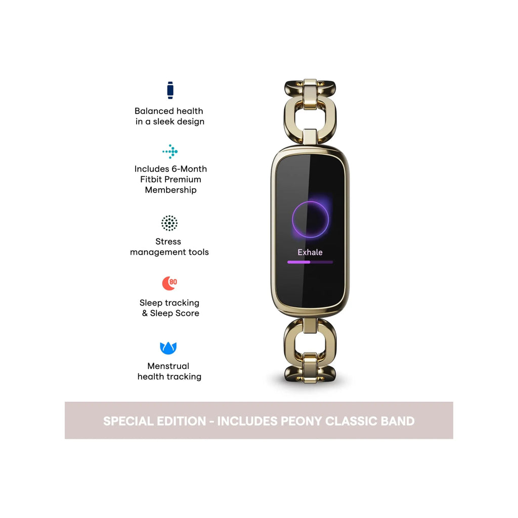 Fitbit Luxe Special Edition Smart Watch - Soft Gold Peony