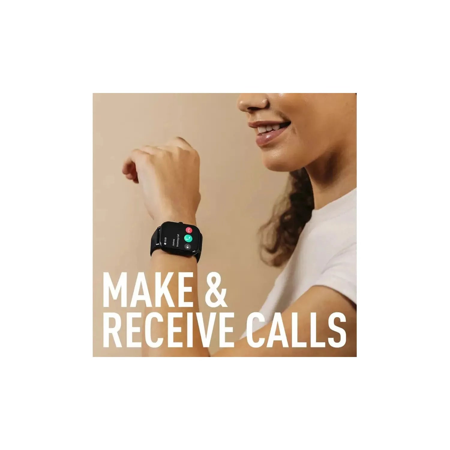 Reflex Active Series 23 Black Strap Smart Watch