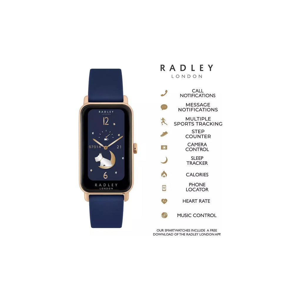Radley Series 21 Blue Silicone Strap Smart Watch