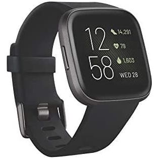 Fitbit Versa 2 Smart Watch - Carbon Alu / Black Band