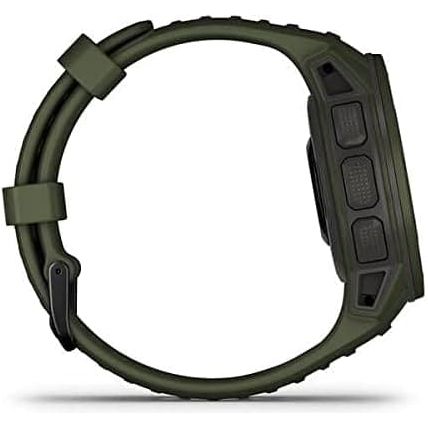 Garmin Instinct Solar Tactical, Solar-powered Rugged Outdoor Smartwatch with Tactical Features, Built-in Sports Apps and Health Monitoring - Moss Green