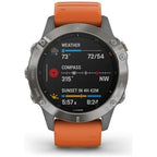 Garmin Fenix 6 Sapphire Multisport GPS Watch - Titanium