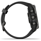 Garmin Fenix 7S Sapphire Solar - Carbon Grey DLC Titanium with Black Band