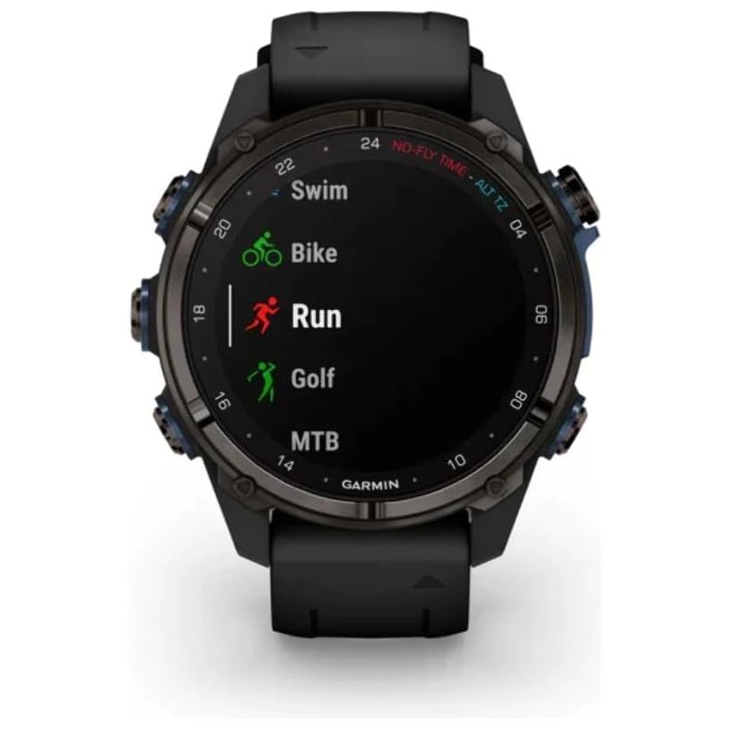 Garmin Descent Mk3i Dive Watch - 43mm Carbon Grey DLC Titanium with Black Silicone Band