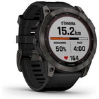 Garmin fēnix 7X Solar 51mm Multisport GPS Smartwatch - Solar Charging, Advanced Health & Training Features, Touchscreen & Buttons, Up to 37 Days Battery Life, Ultratough Design - Black