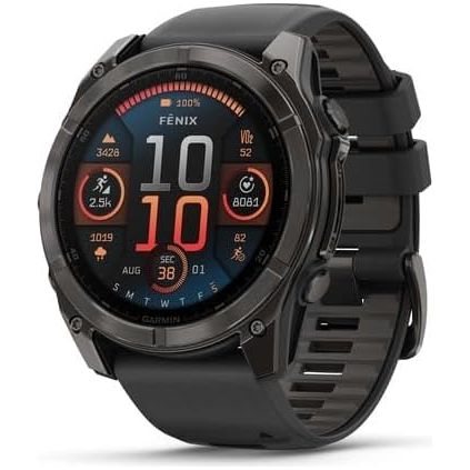 Garmin Fenix 8, 51mm AMOLED Premium Smartwatch and Sports Watch