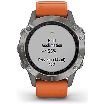 Garmin Fenix 6 Sapphire Multisport GPS Watch - Titanium