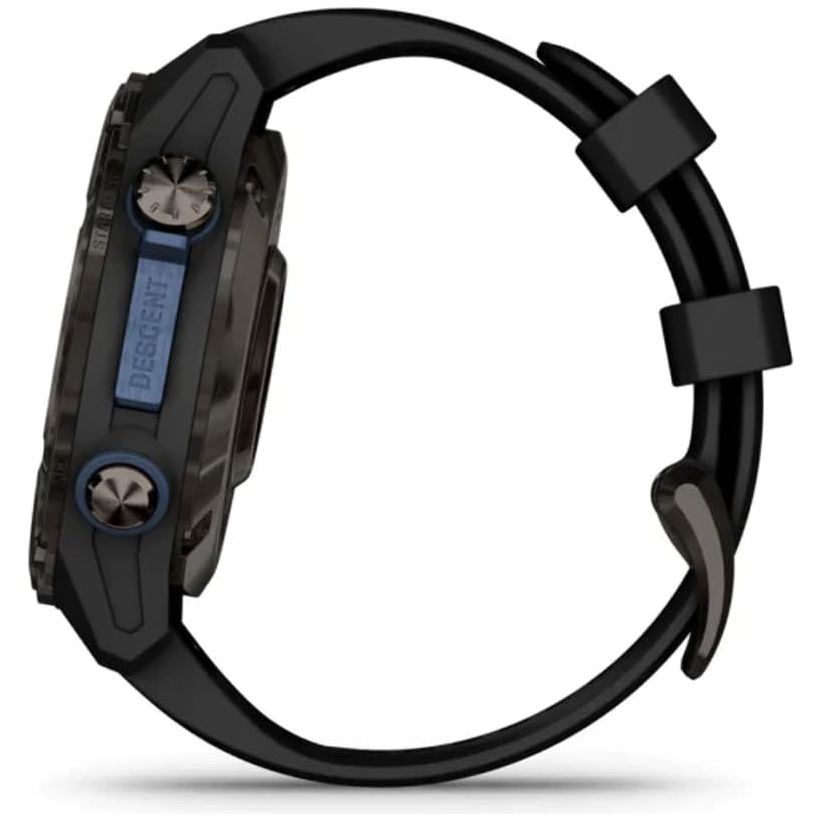 Garmin Descent Mk3i Dive Watch - 43mm Carbon Grey DLC Titanium with Black Silicone Band