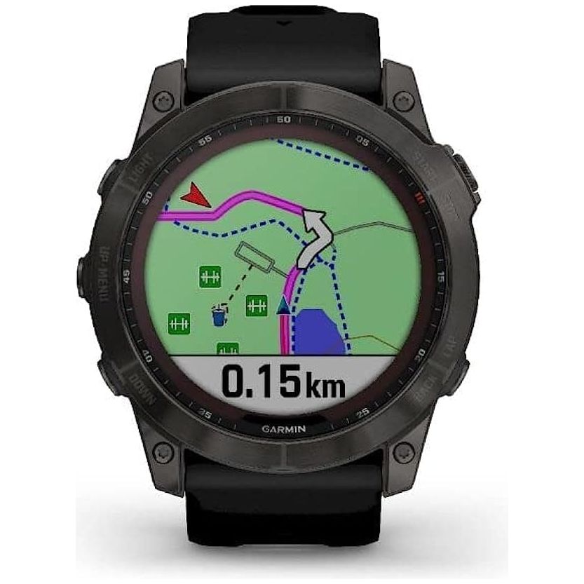 Garmin fēnix 7X Solar 51mm Multisport GPS Smartwatch - Solar Charging, Advanced Health & Training Features, Touchscreen & Buttons, Up to 37 Days Battery Life, Ultratough Design - Black
