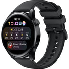 HUAWEI WATCH 3 | Connected GPS Smartwatch with Sp02 and All-Day Health Monitoring | 14 Days Battery Life - Black Fluoroelastomer Strap