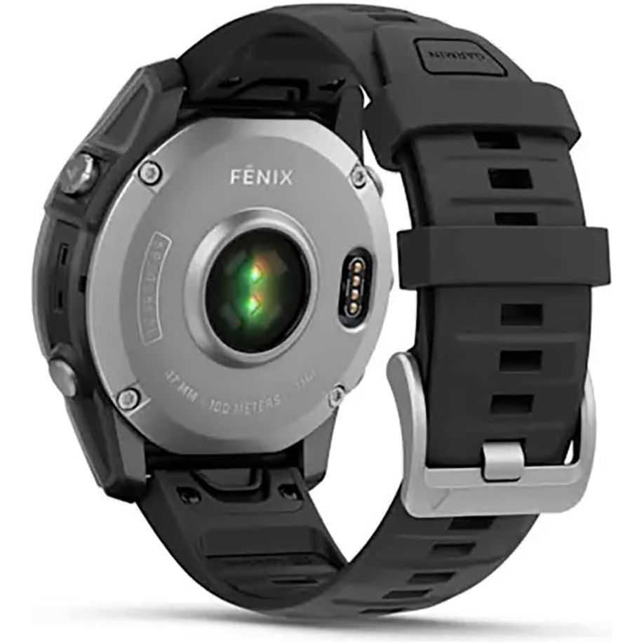 Garmin fēnix E 47mm Multisport GPS Smartwatch - Stainless Steel/Black, 16 Days Battery, Health & Training Features