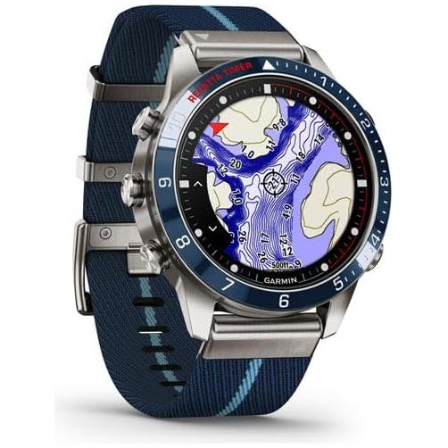 Garmin MARQ Captain Luxury Tool Watch – Nautical Features with Wind, Tide & Temperature Tracking