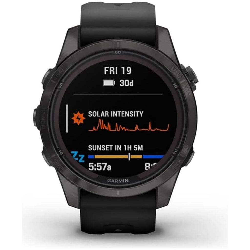 Garmin Fēnix 7S Pro Sapphire Solar Edition Watch - Black