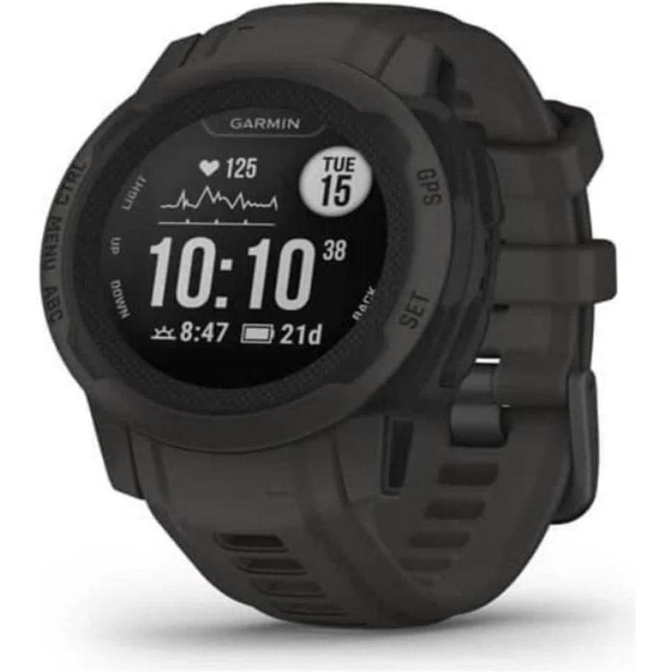 Garmin Instinct 2S Rugged GPS Smartwatch with Sports Apps & Health Monitoring - Graphite