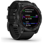 Garmin fēnix 7X Solar 51mm Multisport GPS Smartwatch - Solar Charging, Advanced Health & Training Features, Touchscreen & Buttons, Up to 37 Days Battery Life, Ultratough Design - Black