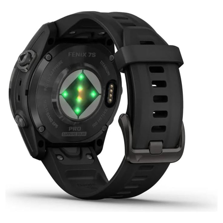 Garmin Fēnix 7S Pro Sapphire Solar Edition Watch - Black