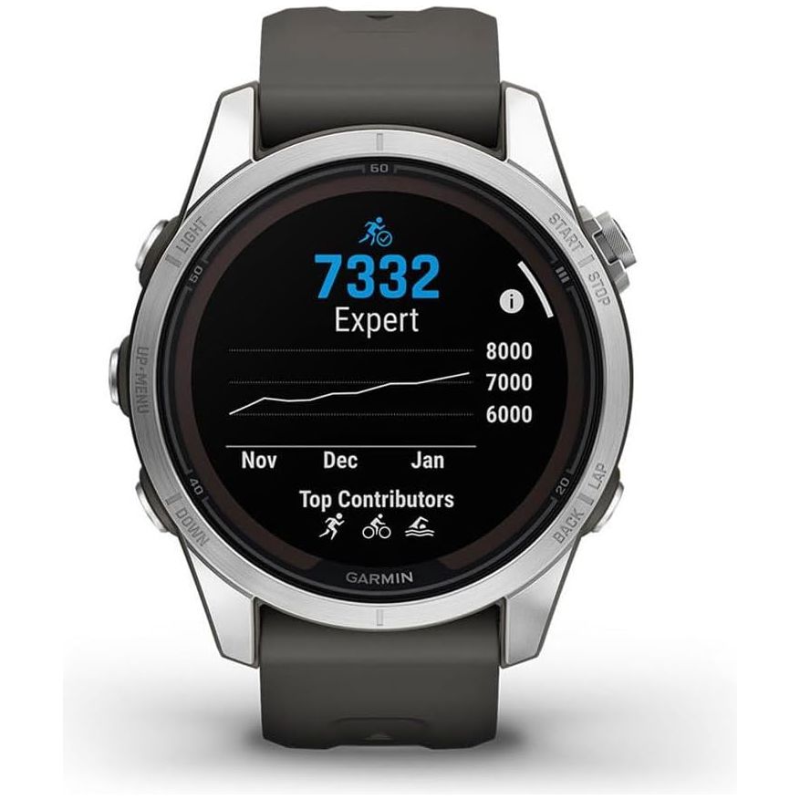 Garmin fēnix 7S Pro Solar (42mm) Premium Multisport GPS Smartwatch Graphite