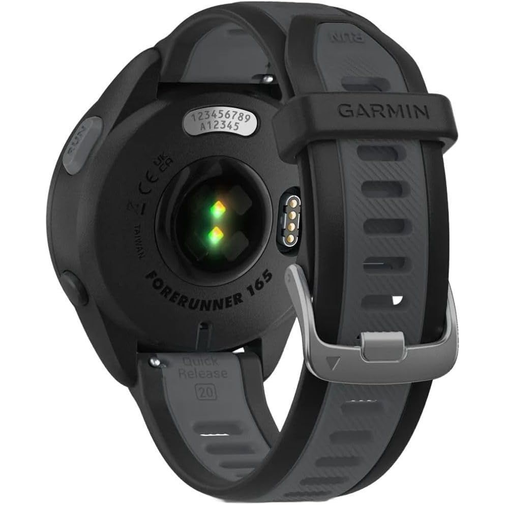 Garmin Forerunner 165 GPS Running Smartwatch - AMOLED Touchscreen, Advanced Training, 11-Day Battery, Black