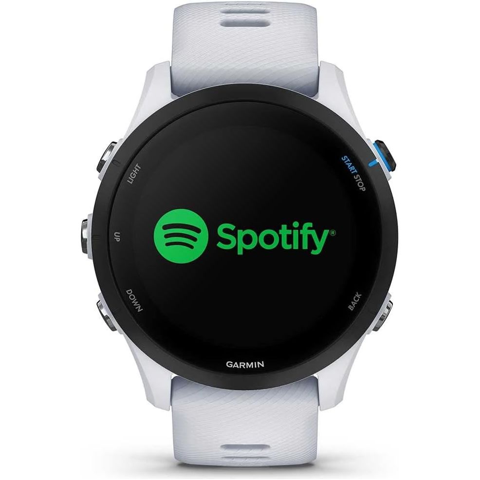 Garmin Forerunner 255 Music GPS Running Smartwatch – 46mm, Music Storage, 14-Day Battery, Milestone