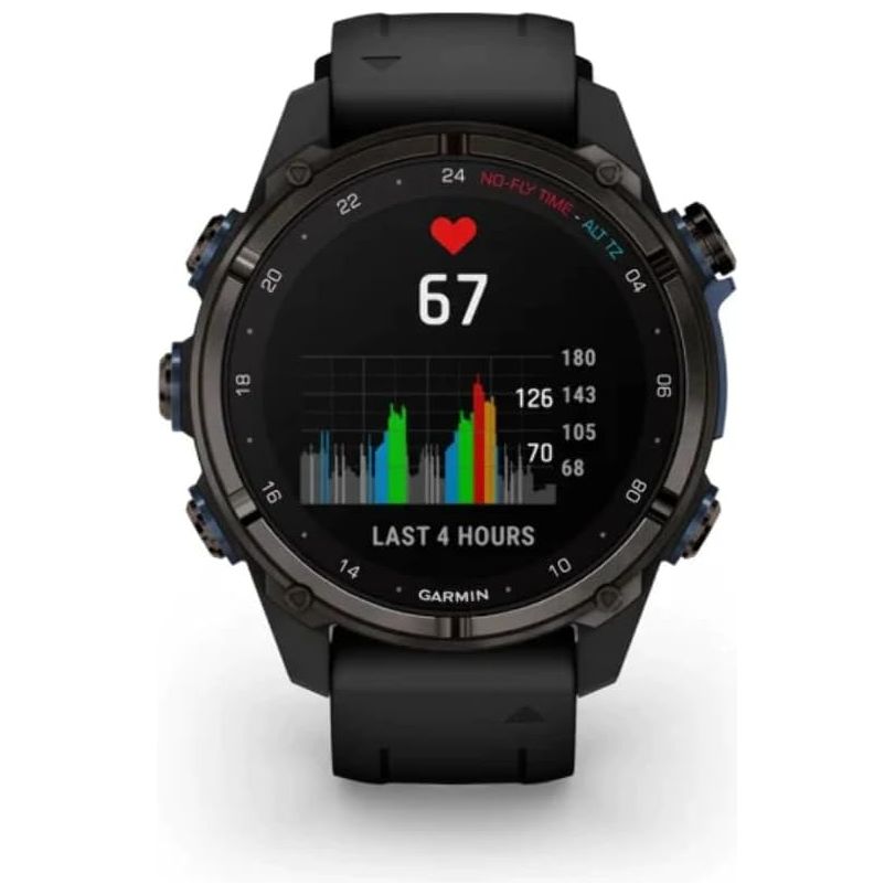 Garmin Descent Mk3i Dive Watch - 43mm Carbon Grey DLC Titanium with Black Silicone Band