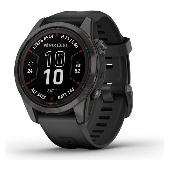 Garmin Fēnix 7S Pro Sapphire Solar Edition Watch - Black