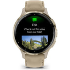 Garmin Venu 3S 41mm GPS Smartwatch, AMOLED Touchscreen, Advanced Health & Fitness, Voice Functionality, Music Storage, 10-Day Battery - French Grey