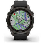 Garmin Fenix 7S Sapphire Solar - Carbon Grey DLC Titanium with Black Band