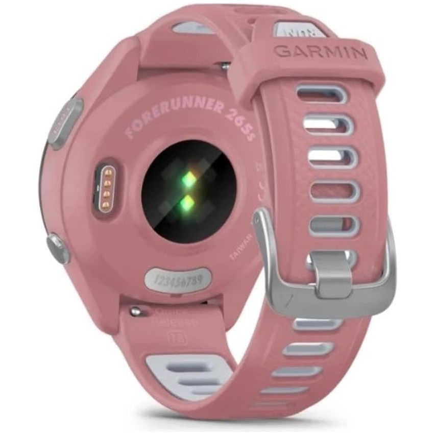 Garmin Forerunner 265S 42mm Running Smartwatch for Unisex, Light Pink/Powder Grey