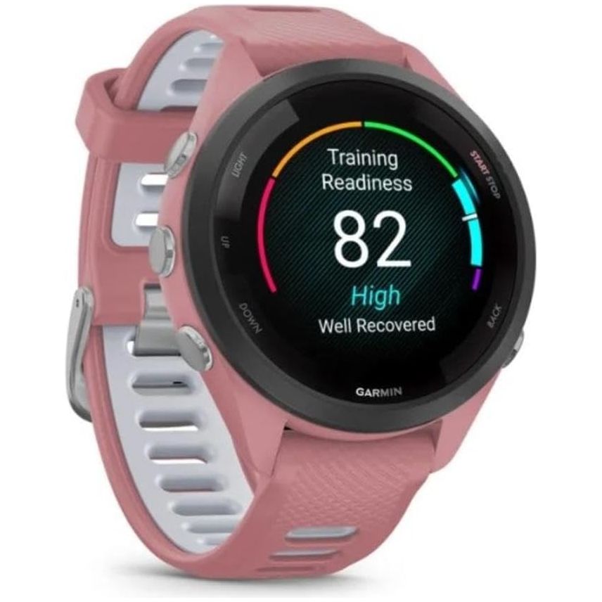 Garmin Forerunner 265S 42mm Running Smartwatch for Unisex, Light Pink/Powder Grey