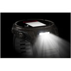 Garmin Fenix 8 - 51mm Solar Sapphire, Carbon Grey Titanium with Black/Grey Silicone Band