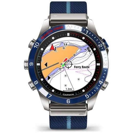 Garmin MARQ Captain Luxury Tool Watch – Nautical Features with Wind, Tide & Temperature Tracking