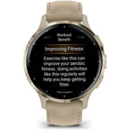 Garmin Venu 3S 41mm GPS Smartwatch, AMOLED Touchscreen, Advanced Health & Fitness, Voice Functionality, Music Storage, 10-Day Battery - French Grey