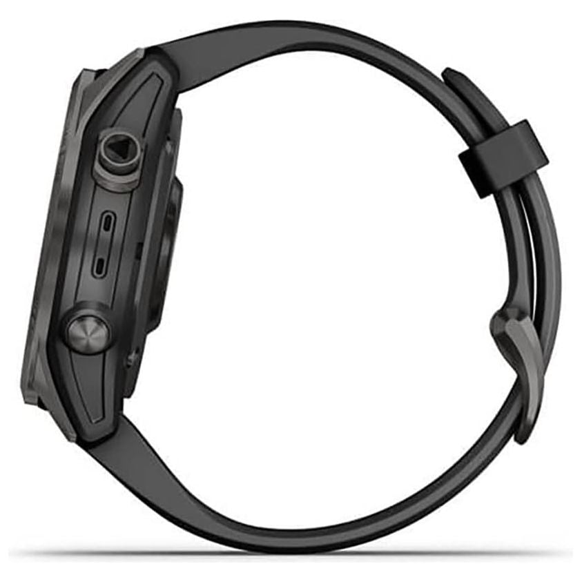 Garmin Fenix 7S Sapphire Solar - Carbon Grey DLC Titanium with Black Band