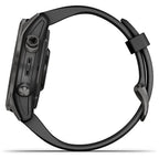 Garmin Fenix 7S Sapphire Solar - Carbon Grey DLC Titanium with Black Band