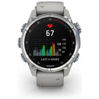 Garmin Descent Mk3 Dive Watch - 43mm Stainless Steel, Grey Fog Silicone Strap