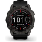 Garmin fēnix 7X Solar 51mm Multisport GPS Smartwatch - Solar Charging, Advanced Health & Training Features, Touchscreen & Buttons, Up to 37 Days Battery Life, Ultratough Design - Black