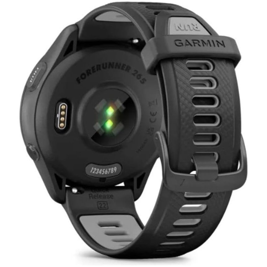 Garmin Forerunner 265 GPS Running Smartwatch – Black/Powder Grey