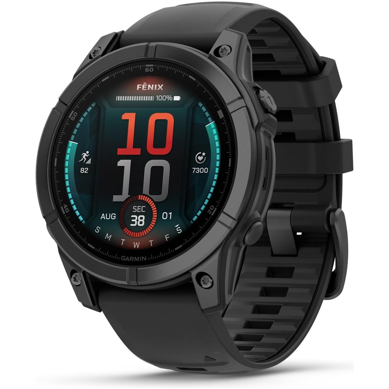 Garmin fēnix E 47mm Multisport GPS Smartwatch - Slate Grey/Black, 16 Days Battery, Health & Training Features