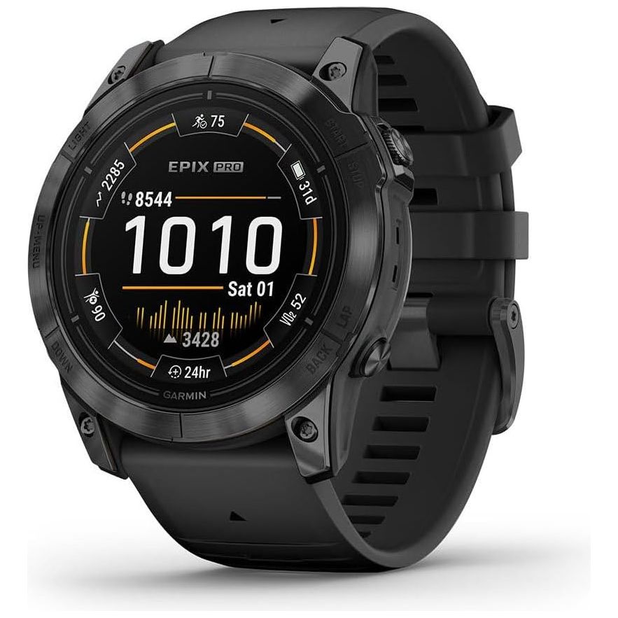 Garmin Epix PRO Gen 2 51mm AMOLED GPS Smartwatch – Black, Advanced Health & Training, Built-in Flashlight, 31-Day Battery